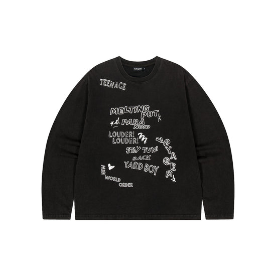 Mahagrid Washed 10 Years Long Sleeve Tee
