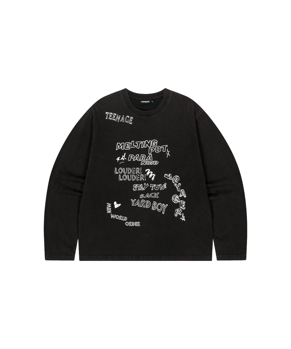 Mahagrid Washed 10 Years Long Sleeve Tee