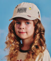 Marithé François Girbaud Disney Mickey Kids Pattern Ball Cap in Cream