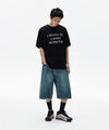 Mahagrid Mud Washing Denim Short