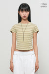 General Idea WOMAN Slim Fit Multi Stripe T-Shirt