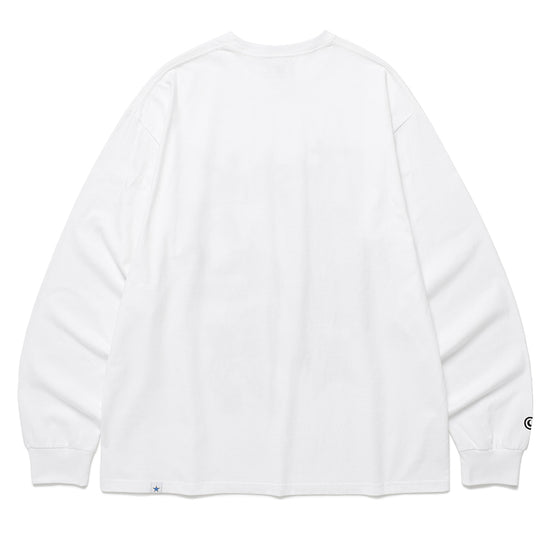 Cavish Lightning Skeleton Long Sleeve Tee in White