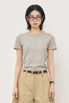 General Idea WOMAN Stripe Crew Neck Half Knit