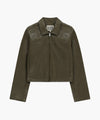 Marithé François Girbaud W CROP FAUX LEATHER JACKET