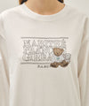 Marithé François Girbaud DOODLE CLASSIC LOGO LONG SLEEVE TEE HEATHER GRAY
