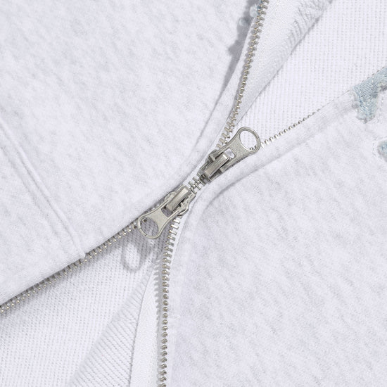 Nice Ghost Club 3 Star Appliqué Hoodie Zip Up