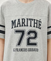 Marithé François Girbaud AEROCOOL FOOTBALL OVERSIZED TEE heather gray