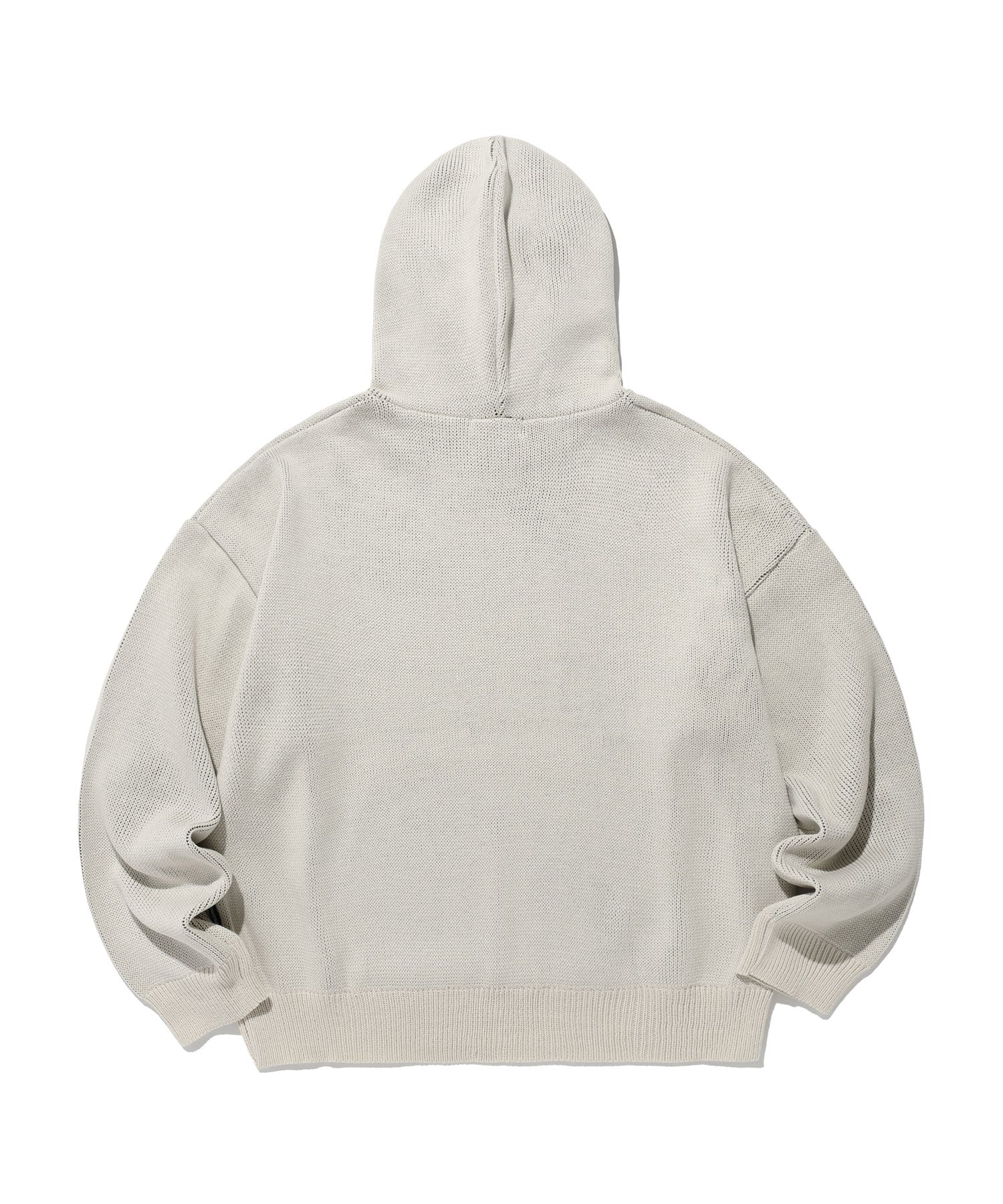 Nice Ghost Club 3 Stars Logo Knit Hoodie [Ivory]