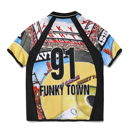 Cavish FUNKIFIZE COLLARED JERSEY SHIRT [BLACK]