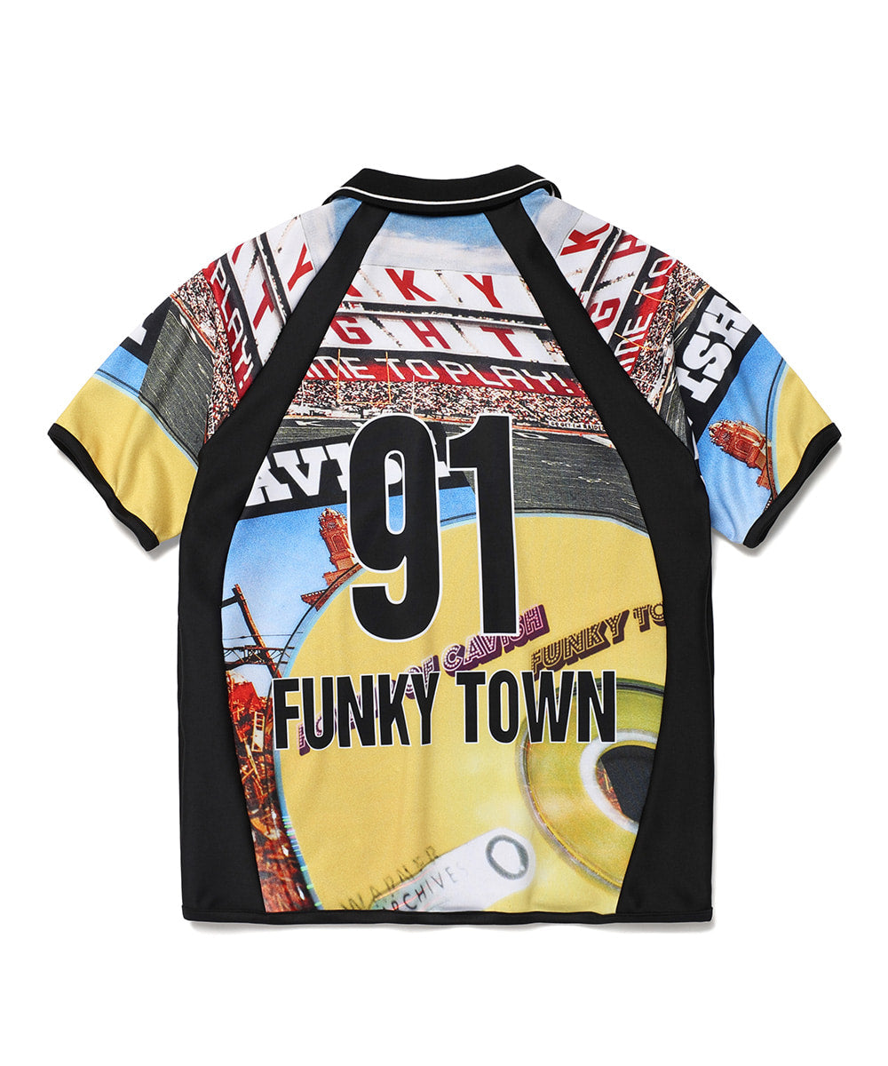 Cavish FUNKIFIZE COLLARED JERSEY SHIRT [BLACK]