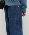 Marithé François Girbaud M Double Knee Carpenter Denim Pants Dark Blue