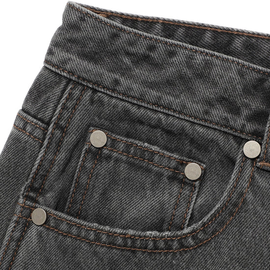 Nice Ghost Club Doodle Graphic Wide Jeans