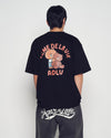 ADLV Bear Doll Hug Brown Line Friends Short Sleeve T-Shirt