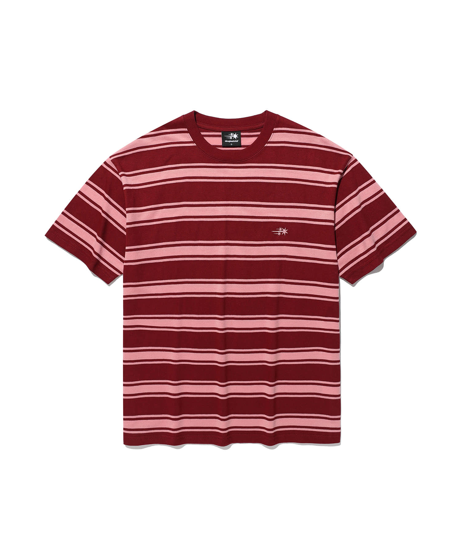 Nice Ghost Club Multi Stripe 3 Star Tee [Red]