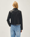 Marithé François Girbaud W CROP FAUX LEATHER JACKET