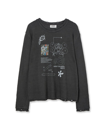 AEAE How to Playing Drum Knit [Charcoal]