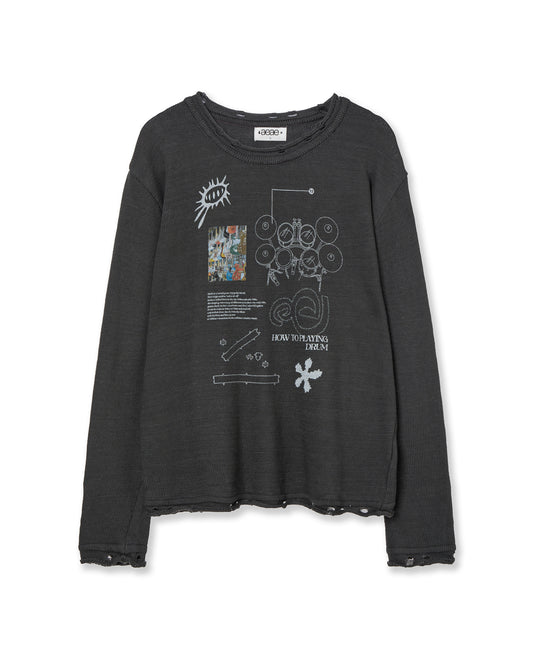 AEAE How to Playing Drum Knit [Charcoal]