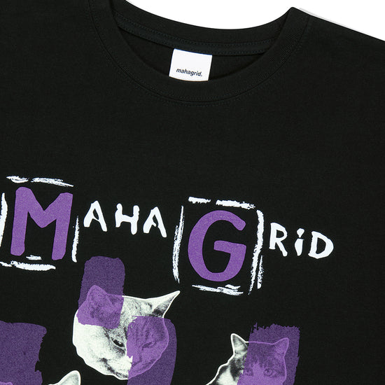 Mahagrid Cat Dream Tee [Black]
