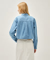 Marithé François Girbaud W CROP DENIM SHIRT