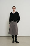 General Idea WOMAN Double Layered Crew Neck Cardigan