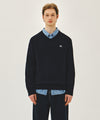 Marithé François Girbaud V-NECK KNIT PULLOVER navy