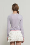 General Idea WOMAN Airy Round Neck Pintuck T-Shirt
