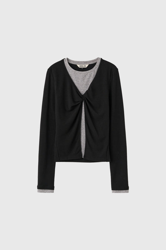 General Idea WOMAN Layered Twist T-Shirt