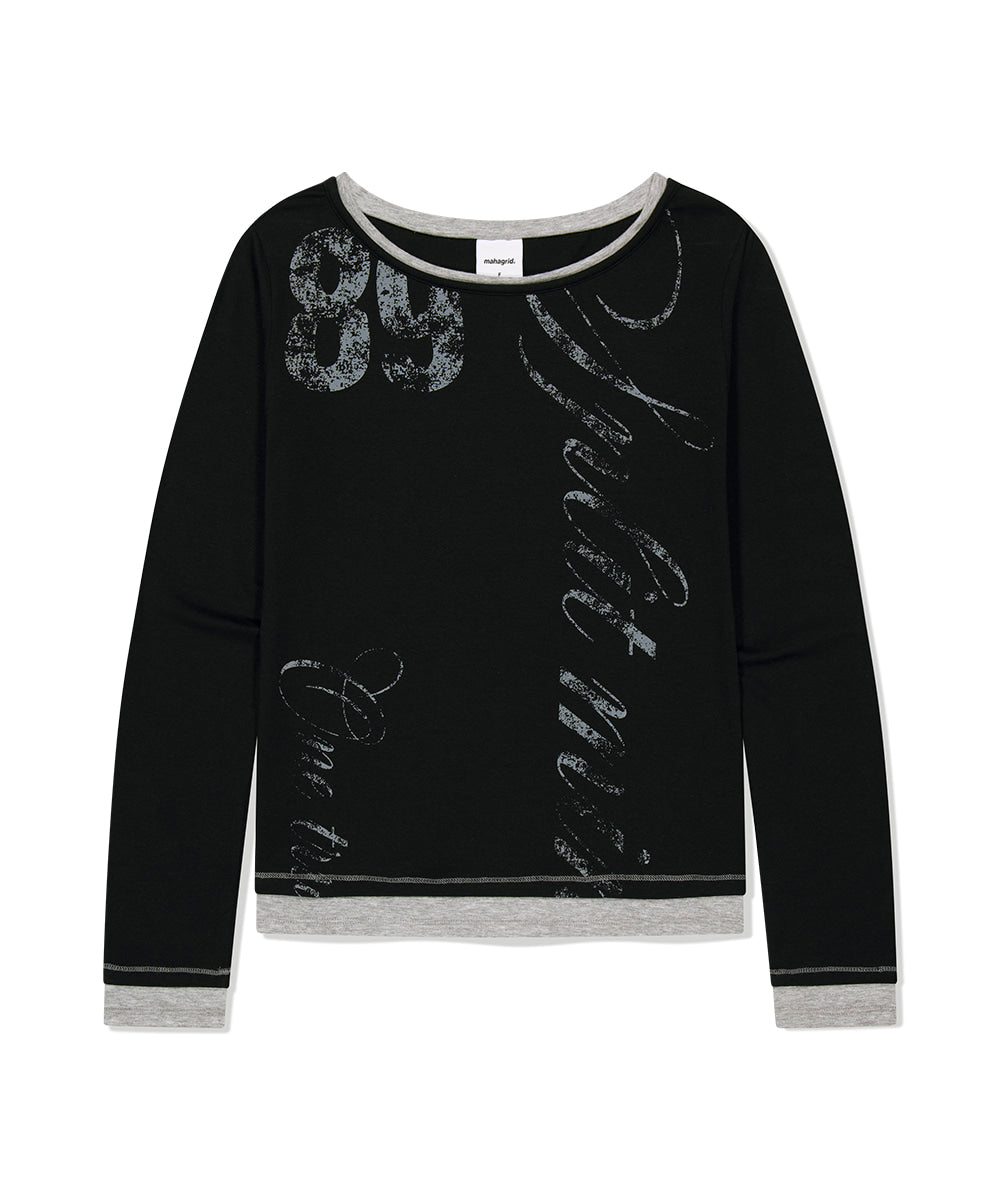Mahagrid TRUTH LAYERED LONG SLEEVE TEE