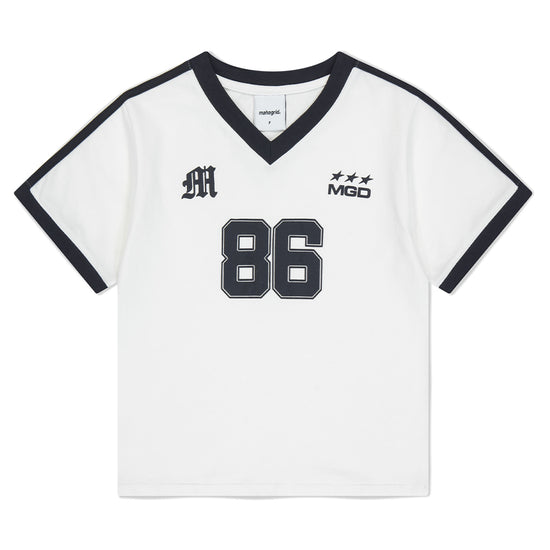 Mahagrid Football Ringer Tee