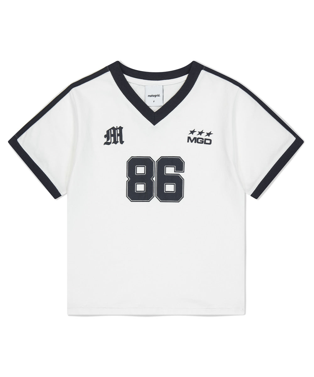 Mahagrid Football Ringer Tee