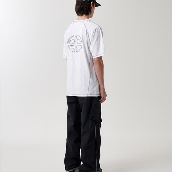 Mahagrid Curved Stitch Tee