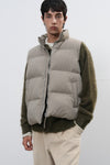 General Idea UNISEX Nylon Padding Vest [Ash Khaki]