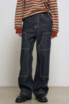 General Idea WOMAN Non-Fade Carpenter Pants [NAVY]