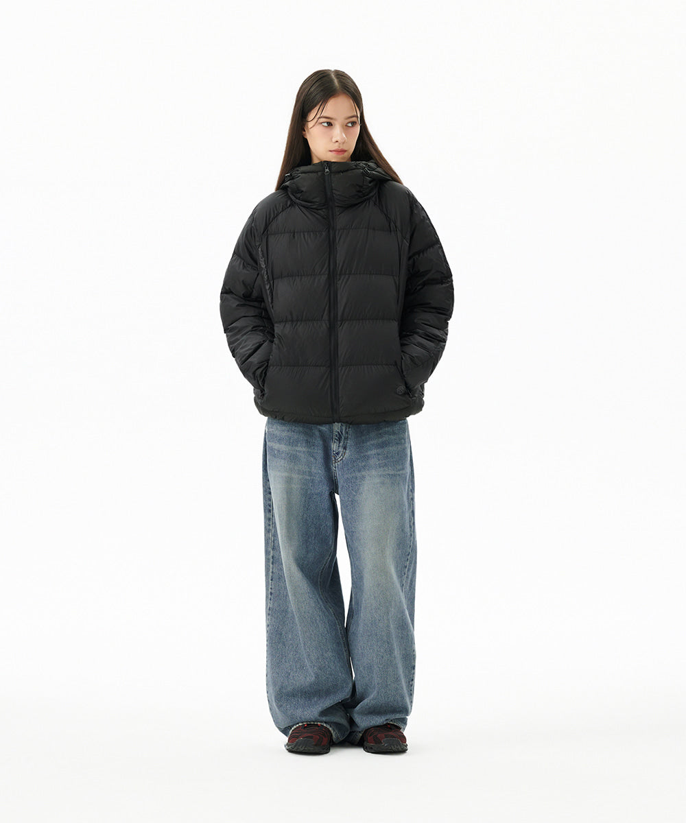 Mahagrid Paneled Down Puffer [Black]