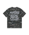 Mahagrid Camo Pattern Slash Logo Tee