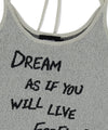 Mahagrid Lettering Sleeveless Knit