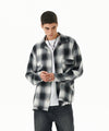 Mahagrid Cut Off Flannel Check Shirt