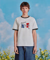 Marithé François Girbaud [MARITHE_DISNEY] MICKEY_FRENCH RINGER TEE light heather gray