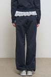 General Idea WOMAN Lace Trim Sweat Pants