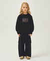 Marithé François Girbaud Kids Doodle Classic Logo Cargo Sweat Pants Black