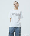 Mahagrid Mahagrid Cut Off Applique Tee in White
