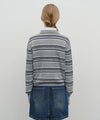 Marithé François Girbaud Regular Logo Stripe Polo Knit