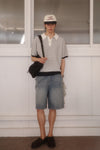 General Idea MAN Stripe Half Collar Knit