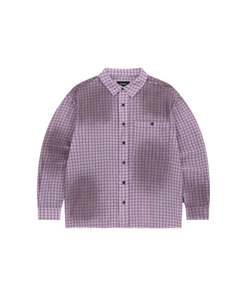 Mahagrid SPRAY DYEING CHECK CROP SHIRT
