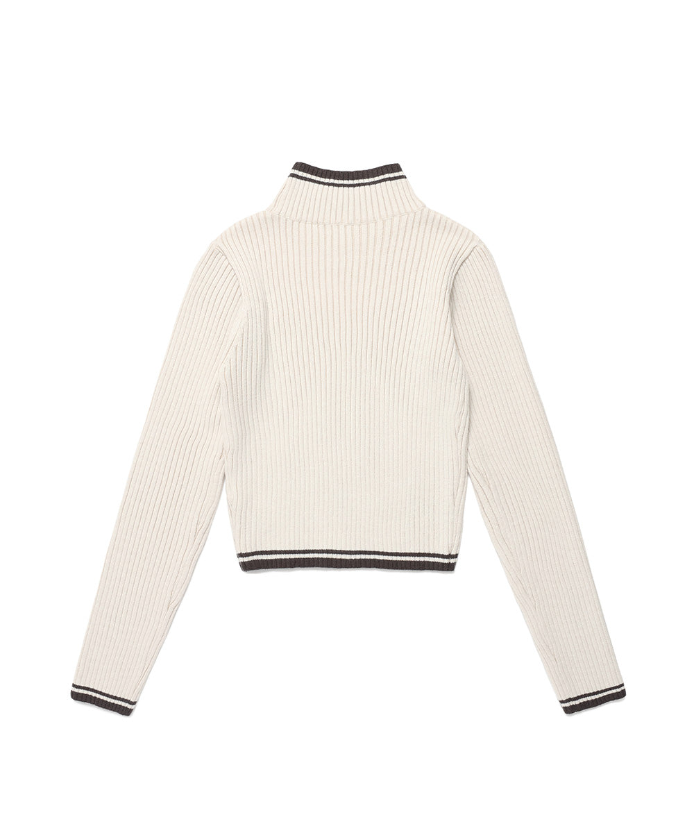 Cavish Women's Slammers Turtle Neck Knit in Ivory