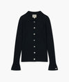 Marithé François Girbaud Women's Slim Fit Collar Cardigan Black