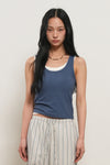 General Idea WOMAN Solid U-Neck Sleeveless