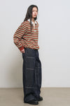 General Idea WOMAN Non-Fade Carpenter Pants [NAVY]