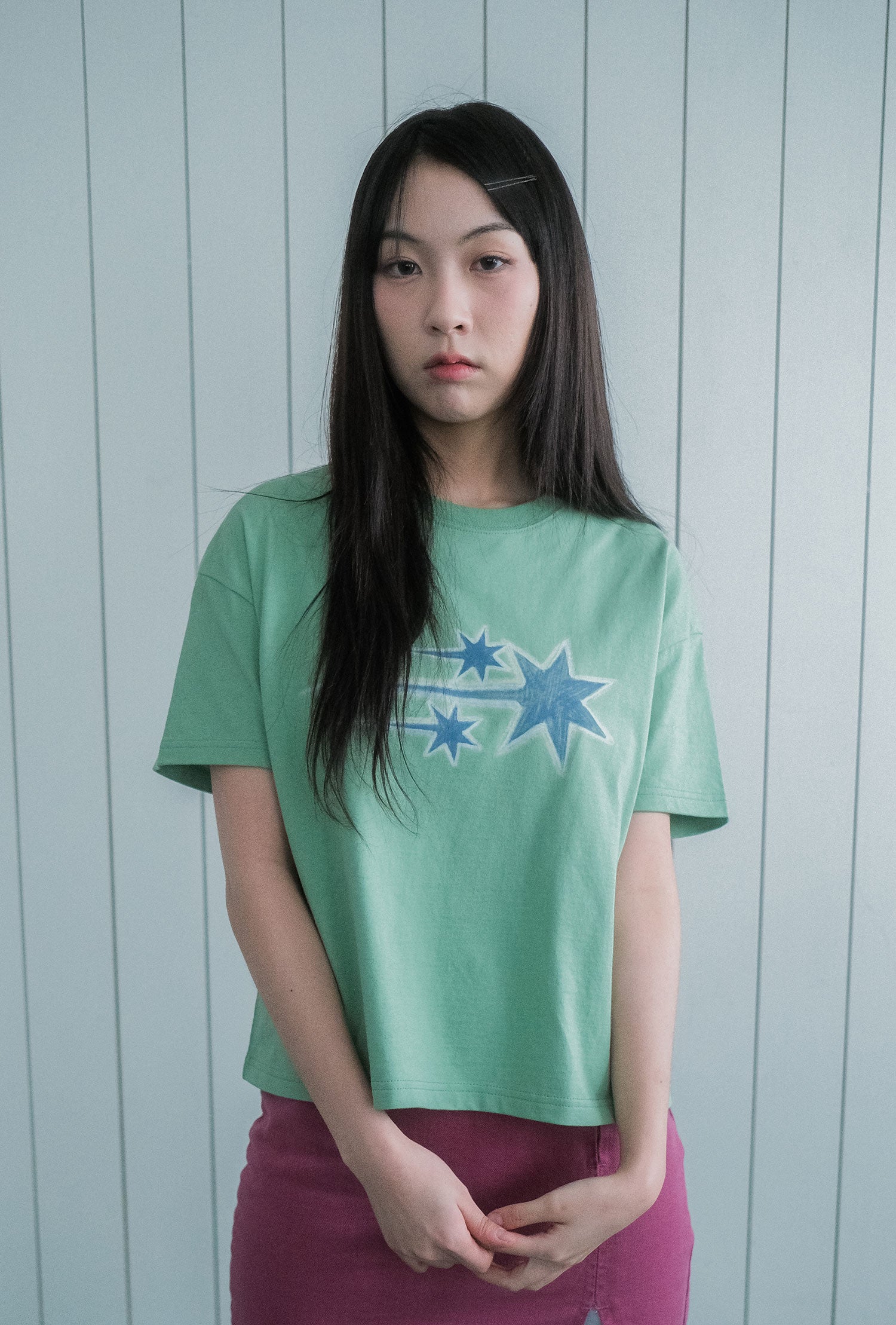 Nice Ghost Club Drawing 3 Star Big Crop Tee
