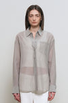 General Idea WOMAN Summer Wrinkle Sheer Shirt